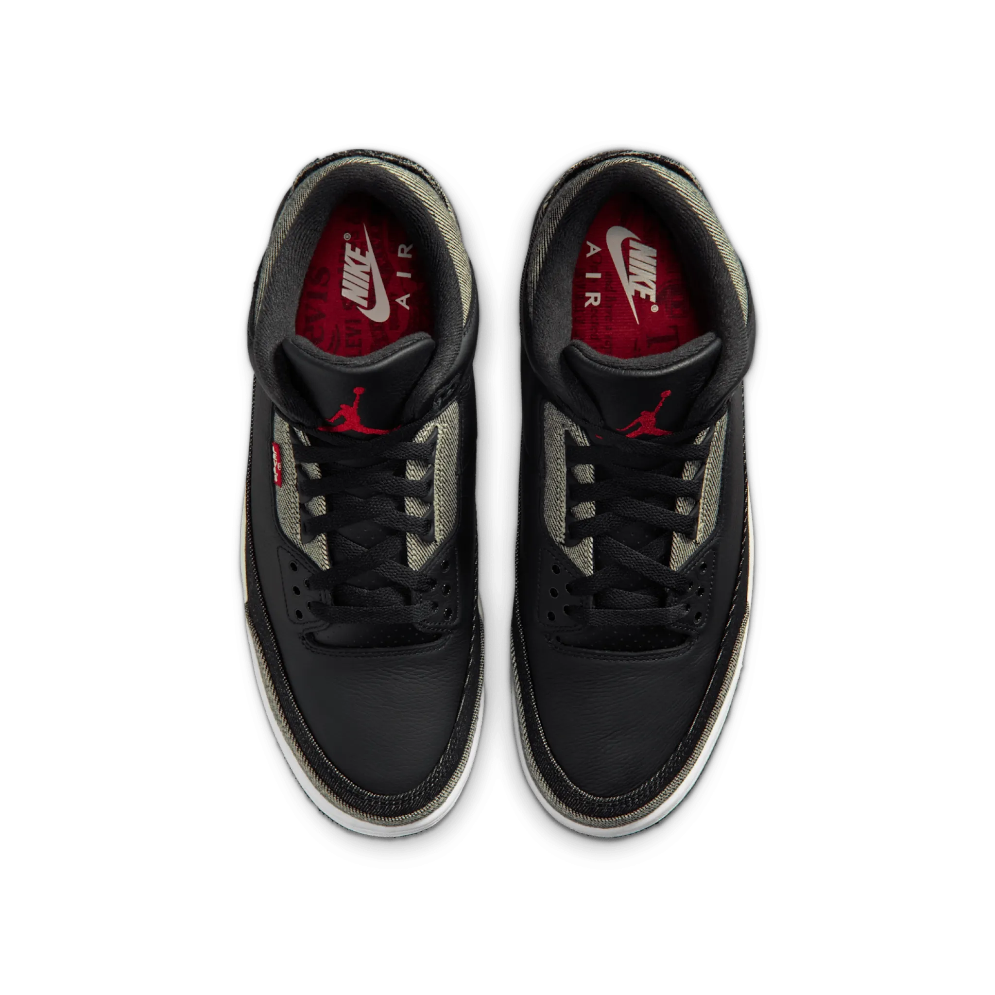 Air Jordan 3 x Levi's Black and White - Image 3