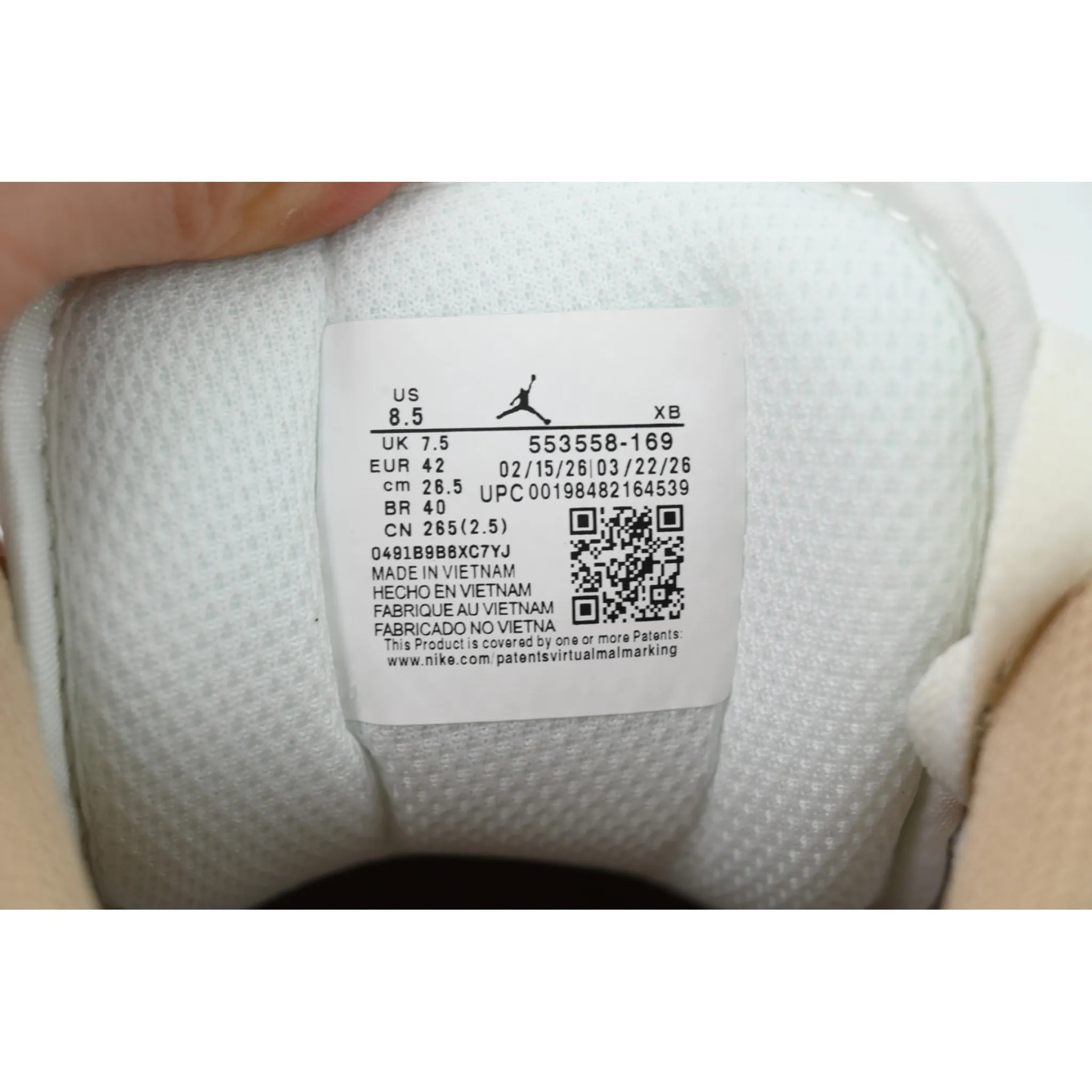 Air Jordan 1 Low 'Sail College Grey' - Image 9