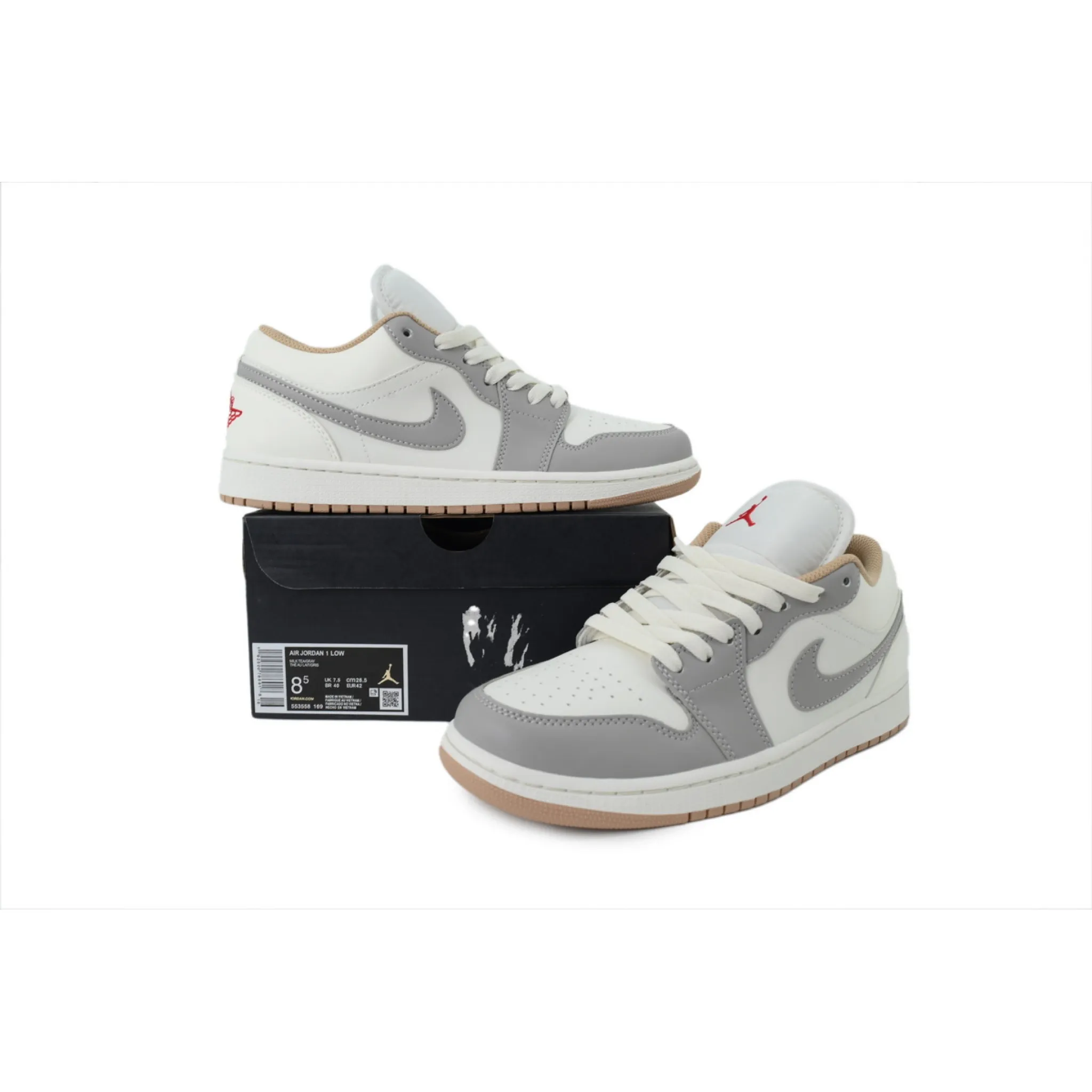 Air Jordan 1 Low 'Sail College Grey' - Image 3
