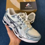 A*ics Gel Kayano 14 White Fjord Grey - Image 2
