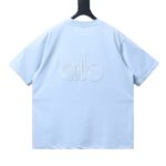 ALO 26SS Embroidered Logo Short-Sleeve T-Shirt Blue - Image 2