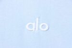 ALO 26SS Embroidered Logo Short-Sleeve T-Shirt Blue - Image 5