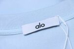 ALO 26SS Embroidered Logo Short-Sleeve T-Shirt Blue - Image 8