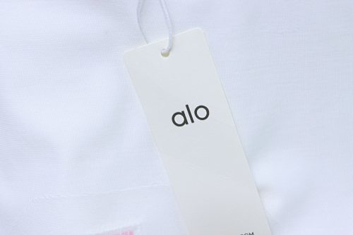 ALO 26SS Embroidered Logo Short-Sleeve T-Shirt White - Image 10