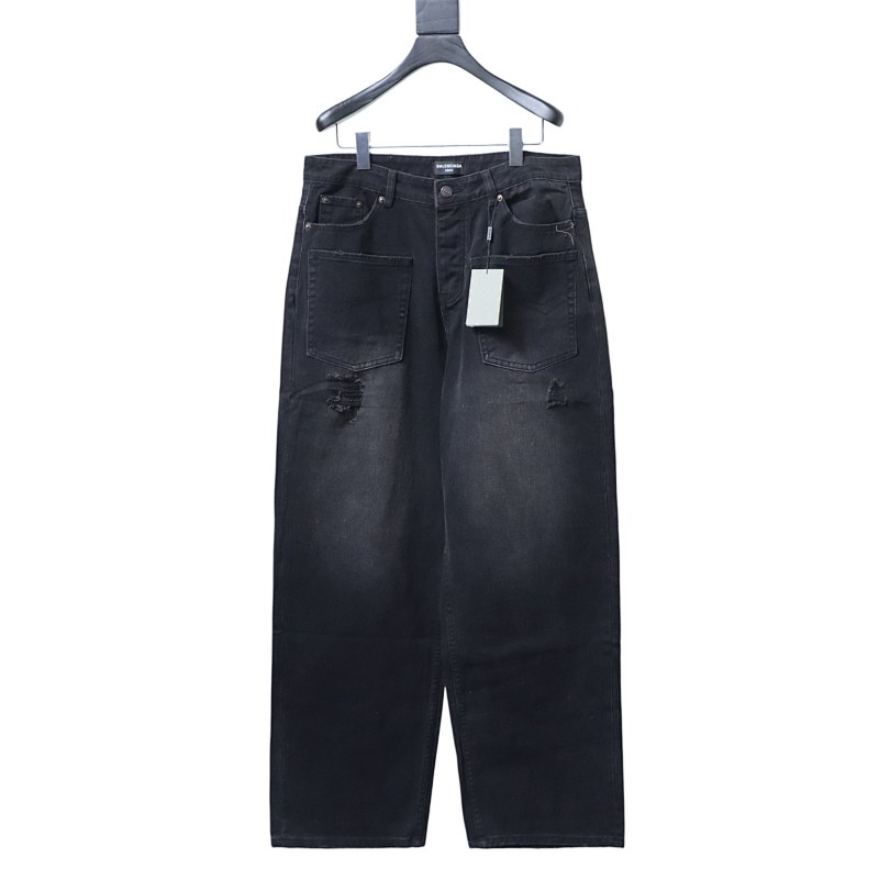 Balenciaga 2024 SS New Reversed Pocket Jeans - Image 1