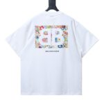 Balenciaga 25ss Sunflower Textured Seam-Sealed Short-Sleeve T-Shirt - Image 2