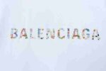 Balenciaga 25ss Sunflower Textured Seam-Sealed Short-Sleeve T-Shirt - Image 5