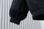 Balenciaga BLCG 26SS 3M Black and Red Embroidered Hooded Sports Jacket - Image 3
