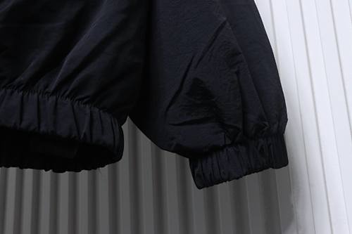 Balenciaga BLCG 26SS 3M Black and Red Embroidered Hooded Sports Jacket - Image 4