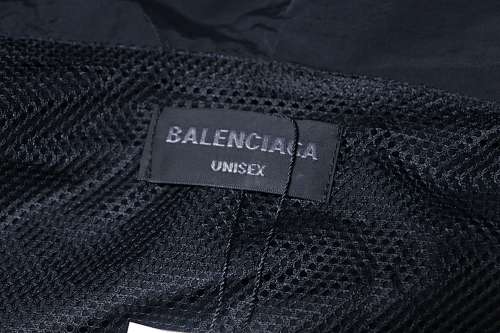 Balenciaga BLCG 26SS 3M Black and Red Embroidered Hooded Sports Jacket - Image 10