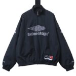 Balenciaga BLCG 26SS Cursive Signature Embroidered Hooded Sports Jacket