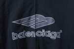 Balenciaga BLCG 26SS Cursive Signature Embroidered Hooded Sports Jacket - Image 5