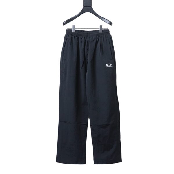 Balenciaga BLCG 26SS Front and Back Half Ring Embroidered Tracksuit Pants