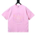 Balenciaga Fountain Letter Print Short-Sleeve T-Shirt