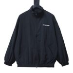 Balenciaga Mirrored Letter Embroidery Sports Jacket