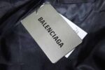 Balenciaga BLCG 26SS 3M Embroidered Grey Manchester United Baseball Flight Leather Jacket - Image 9