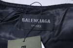 Balenciaga BLCG 26SS 3M Embroidered Grey Manchester United Baseball Flight Leather Jacket - Image 10