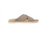 Brunello Cucinelli Suede Slide Sandals Beige - Image 2