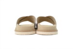 Brunello Cucinelli Suede Slide Sandals Beige - Image 3