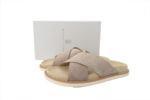 Brunello Cucinelli Suede Slide Sandals Beige - Image 9