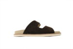 Brunello Cucinelli Suede Slide Sandals Coffee - Image 2
