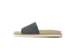 Brunello Cucinelli Suede Slide Sandals Grey - Image 11