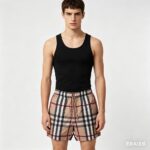 Burberry 22SS Checkered Stretch Drawstring Shorts - Image 10