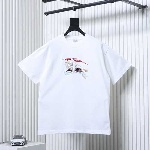 Burberry 25ss Color Block Equestrian Embroidered Short-Sleeve T-Shirt - Image 6
