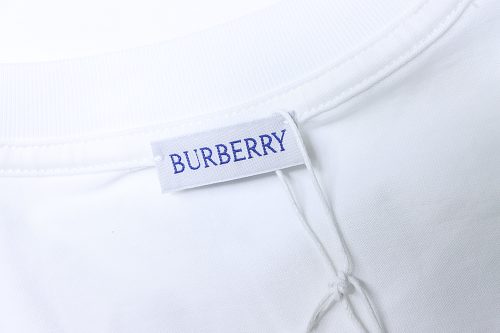 Burberry 25ss Color Block Equestrian Embroidered Short-Sleeve T-Shirt - Image 12