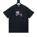 Burberry 25ss Color Block Equestrian Embroidered Short-Sleeve T-Shirt