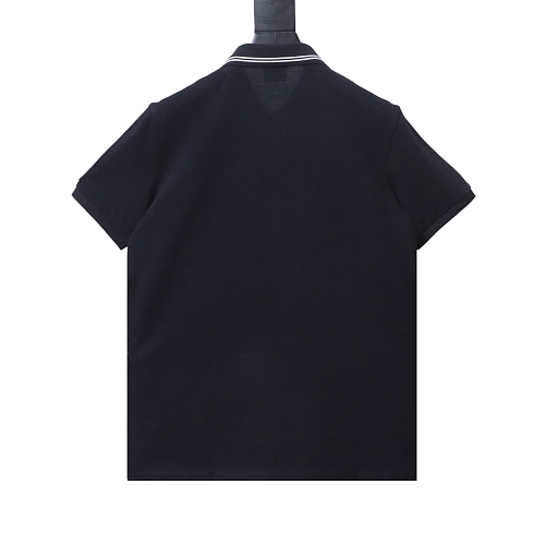 Burberry Classic Collared Equestrian Embroidered Short-Sleeve Polo Shirt - Image 2