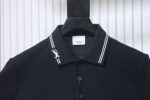 Burberry Classic Collared Equestrian Embroidered Short-Sleeve Polo Shirt - Image 3