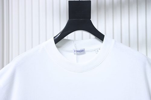 Burberry Striped Print with Classic Horse Embroidery Short-Sleeve T-Shirt - Image 6
