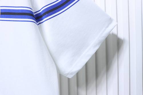 Burberry Striped Print with Classic Horse Embroidery Short-Sleeve T-Shirt - Image 10
