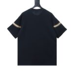 Burberry Striped Print with Classic Horse Embroidery Short-Sleeve T-Shirt - Image 4