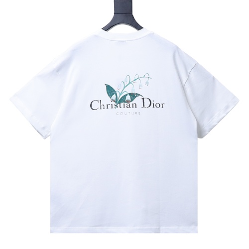 Dior 25ss Lily of the Valley Distressed T-Shirt - Image 2