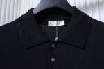 Dior Embroidered Knit Short-Sleeved Polo Shirt - Image 8