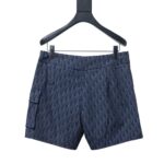 Dior Green Webbing Drawstring Shorts Blue - Image 2