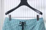 Dior Green Webbing Drawstring Shorts Green - Image 4
