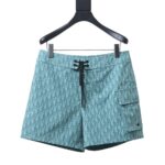 Dior Green Webbing Drawstring Shorts Green