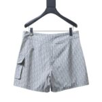 Dior Green Webbing Drawstring Shorts Grey - Image 2