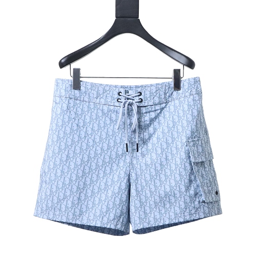 Dior Green Webbing Drawstring Shorts Purple