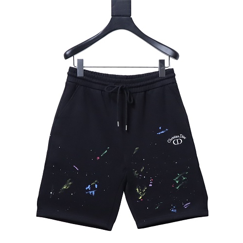 Dior Inkjet Graffiti Embroidered Logo Shorts