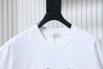 Dior New Distressed Patch Letter Embroidery T-Shirt - Image 6