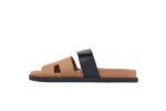Hermes Chypre Sandal Khaki Black