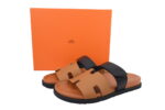 Hermes Chypre Sandal Khaki Black - Image 9