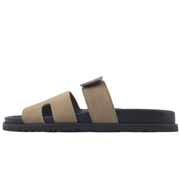 Hermes Chypre Sandal Khaki Brown