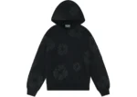 Denim Tears Cotton Wreath Hoodie Black Monochrome - Image 2