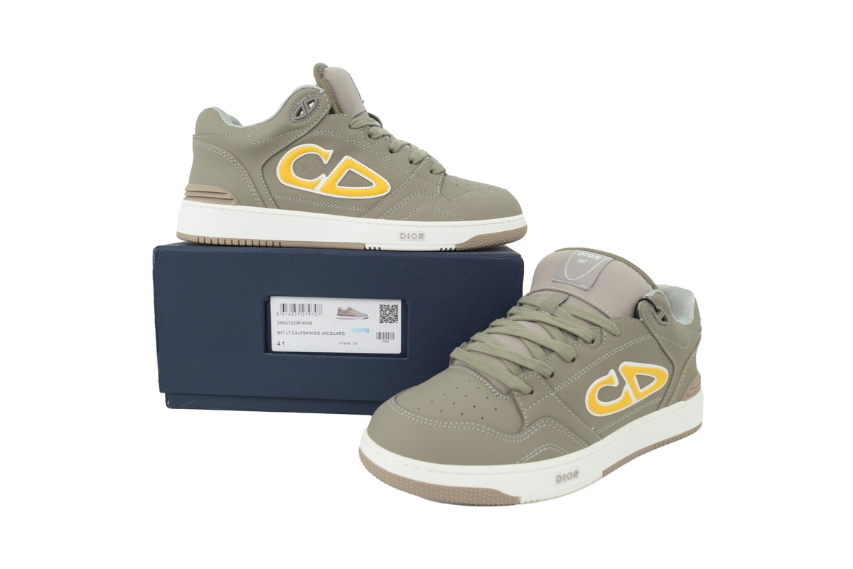 PK God Batch Dior x Stone Island B57 Low Sneaker Khaki - Image 11