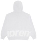 Supreme Big Logo Zip Up Hooded Sweatshirt Ash Grey - Image 2